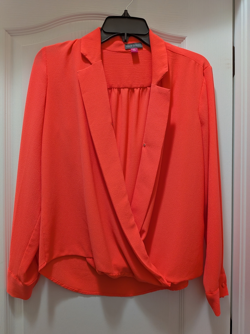 Vince Camuto Women's Coral Surplice Blouse